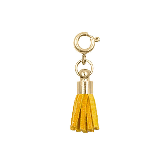 Maker Collection - Mustard Suede Tassel Charm