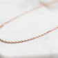 Maker Collection - Rose Gold Loose Trace Necklace Chain