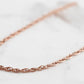 Maker Collection - Rose Gold Twisted Ornate Necklace Chain
