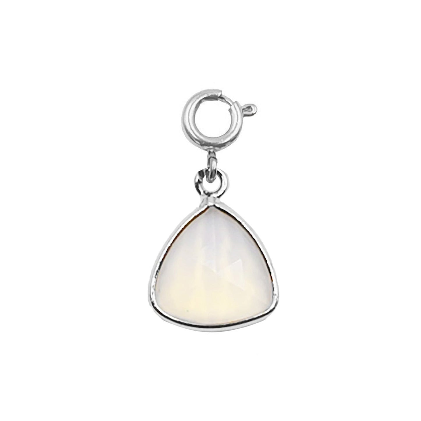 Maker Collection - Silver Moonstone Reuleaux Charm