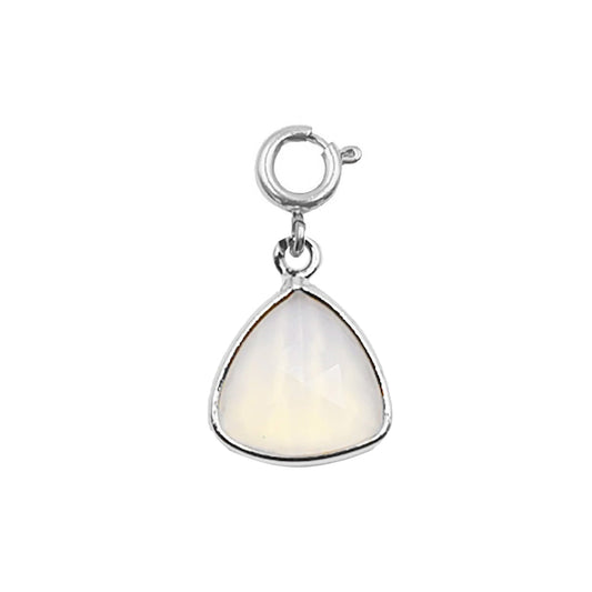 Maker Collection - Silver Moonstone Reuleaux Charm