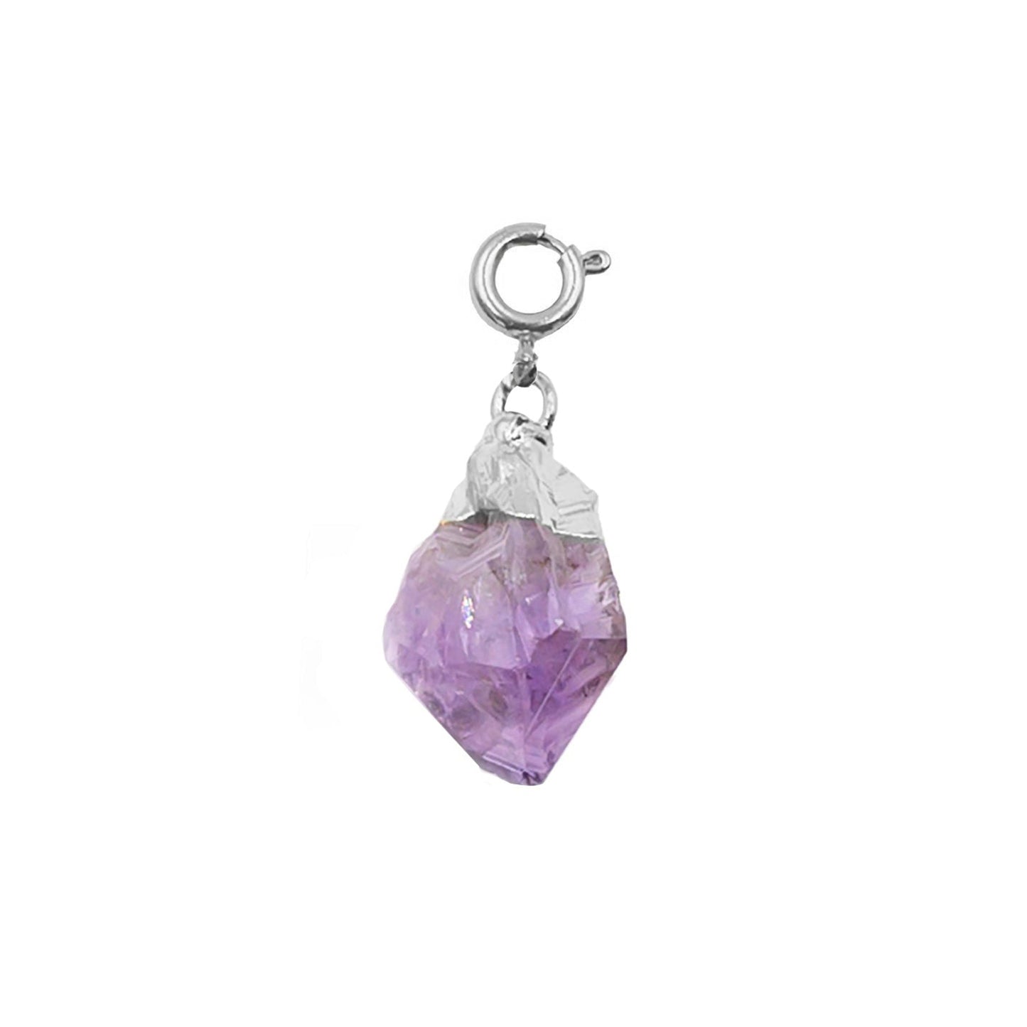 Maker Collection - Silver Mulberry Nugget Quartz Charm