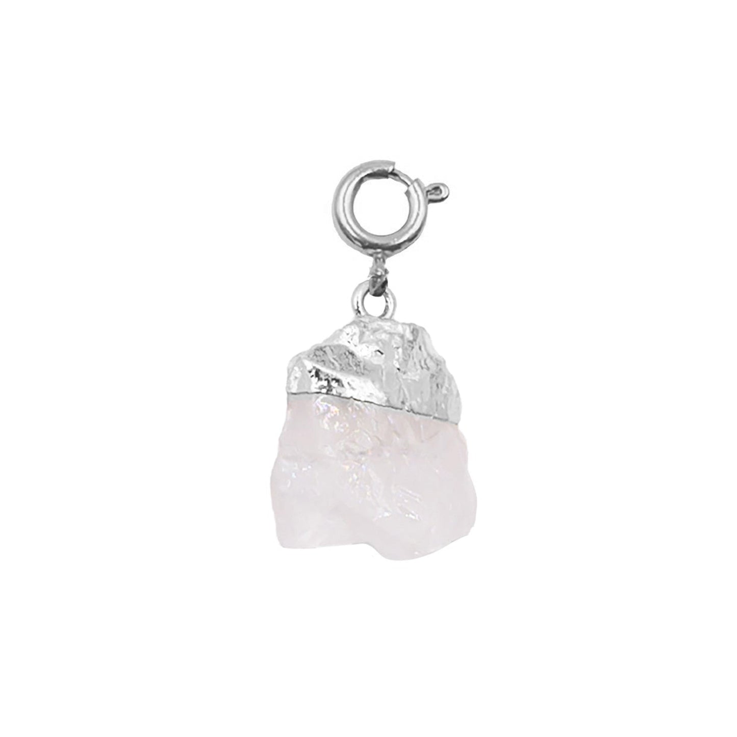 Maker Collection - Silver Nugget Quartz Charm