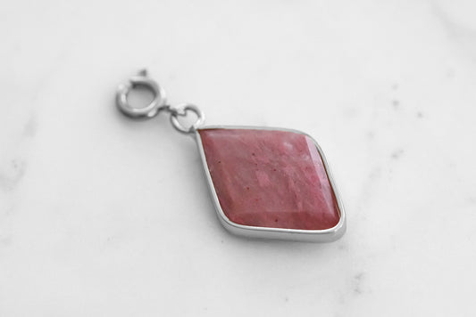 Maker Collection - Silver Primrose Diamond Charm