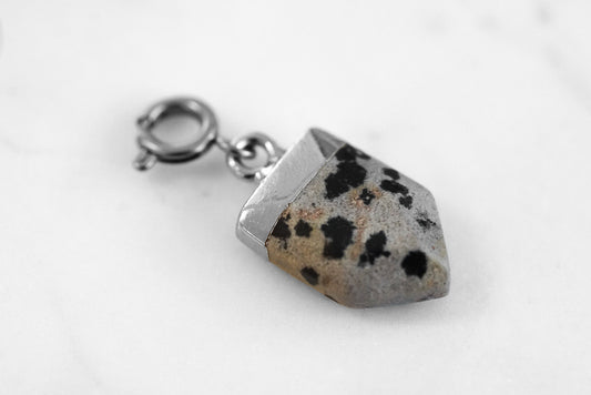 Maker Collection - Silver Speckle Buffy Charm