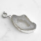 Maker Collection - Silver White Agate Stone Charm
