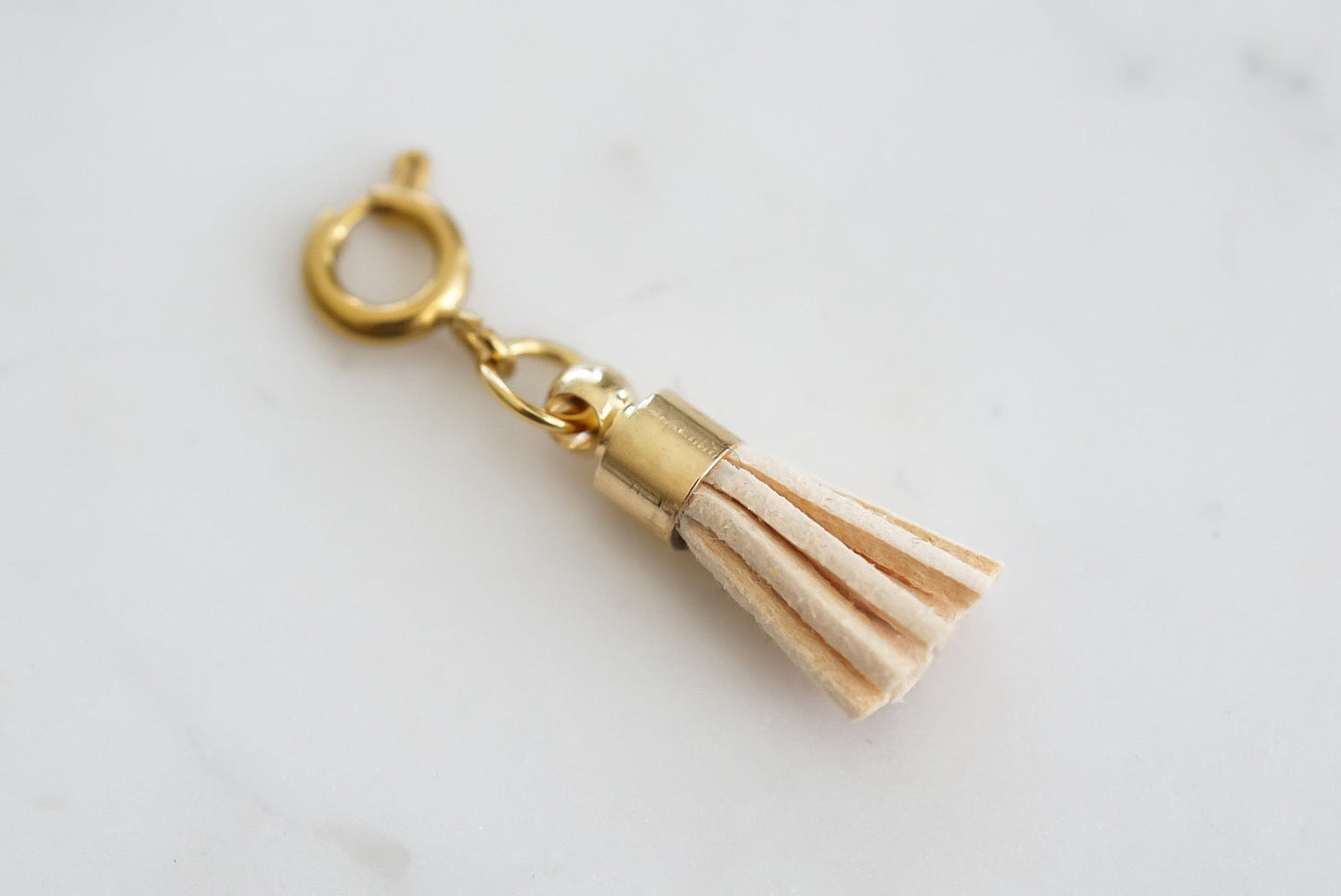 Maker Collection - Tawny Suede Tassel Charm