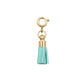 Maker Collection - Teal Suede Tassel Charm