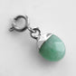 Maker Collection - Silver Jade Dipped Oval Charm