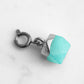 Maker Collection - Silver Azure Icosahedron  Charm