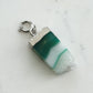 Maker Collection - Silver Jade Raw Quartz Charm