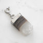 Maker Collection - Silver Moonstone Raw Quartz Charm