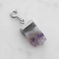 Maker Collection - Silver Mulberry Raw Quartz Charm