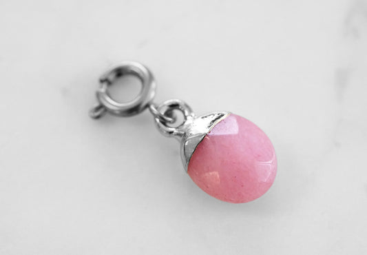 Maker Collection - Silver Punch Dipped Oval Charm