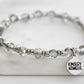 Manor Collection - Silver Crystal Glass Bracelet