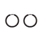 Mara Collection - Black Hoop Earrings