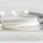 Metallic Collection - Silver Slate Bracelet