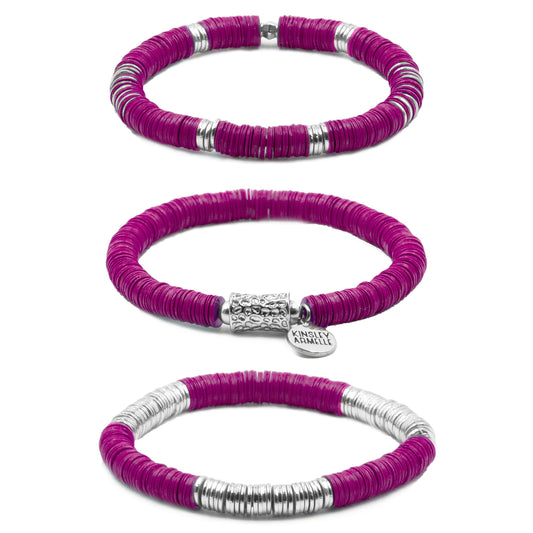 Misha Collection - Silver Aster Bracelet Set