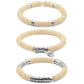Misha Collection - Silver Tawny Bracelet Set