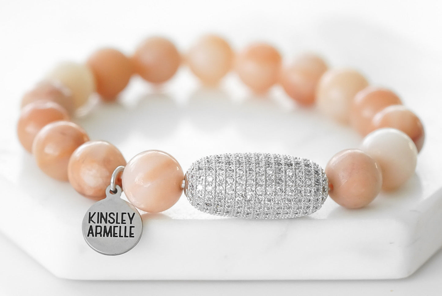 Morsel Collection - Silver Old Rose Bracelet