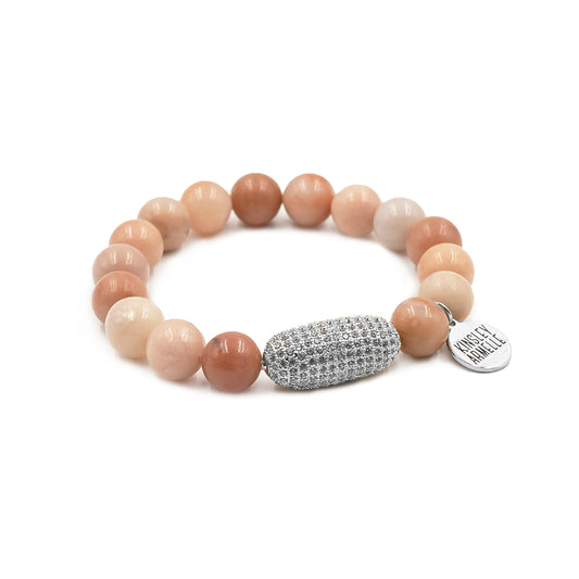 Morsel Collection - Silver Old Rose Bracelet