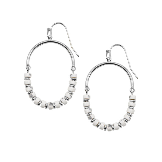 Naomi Collection - Silver Pepper Earrings