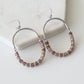 Naomi Collection - Silver Ruby Earrings