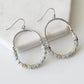 Naomi Collection - Silver Solar Earrings