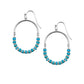 Naomi Collection - Silver Turquoise Earrings