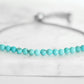 Nixie Collection - Silver Aqua Marine Bracelet 4mm