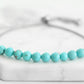 Nixie Collection - Silver Aqua Marine Bracelet 6mm