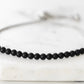 Nixie Collection - Silver Coal Bracelet 4mm