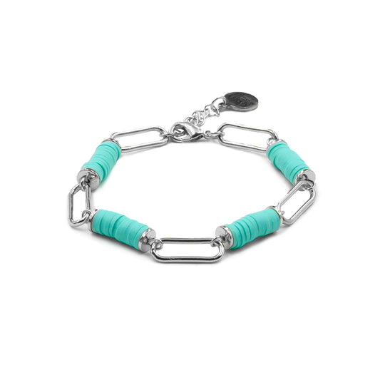 Niya Collection - Silver Mint Bracelet