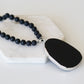 Onyx Collection - Silver Coal Necklace
