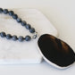 Onyx Collection - Silver Slade Necklace