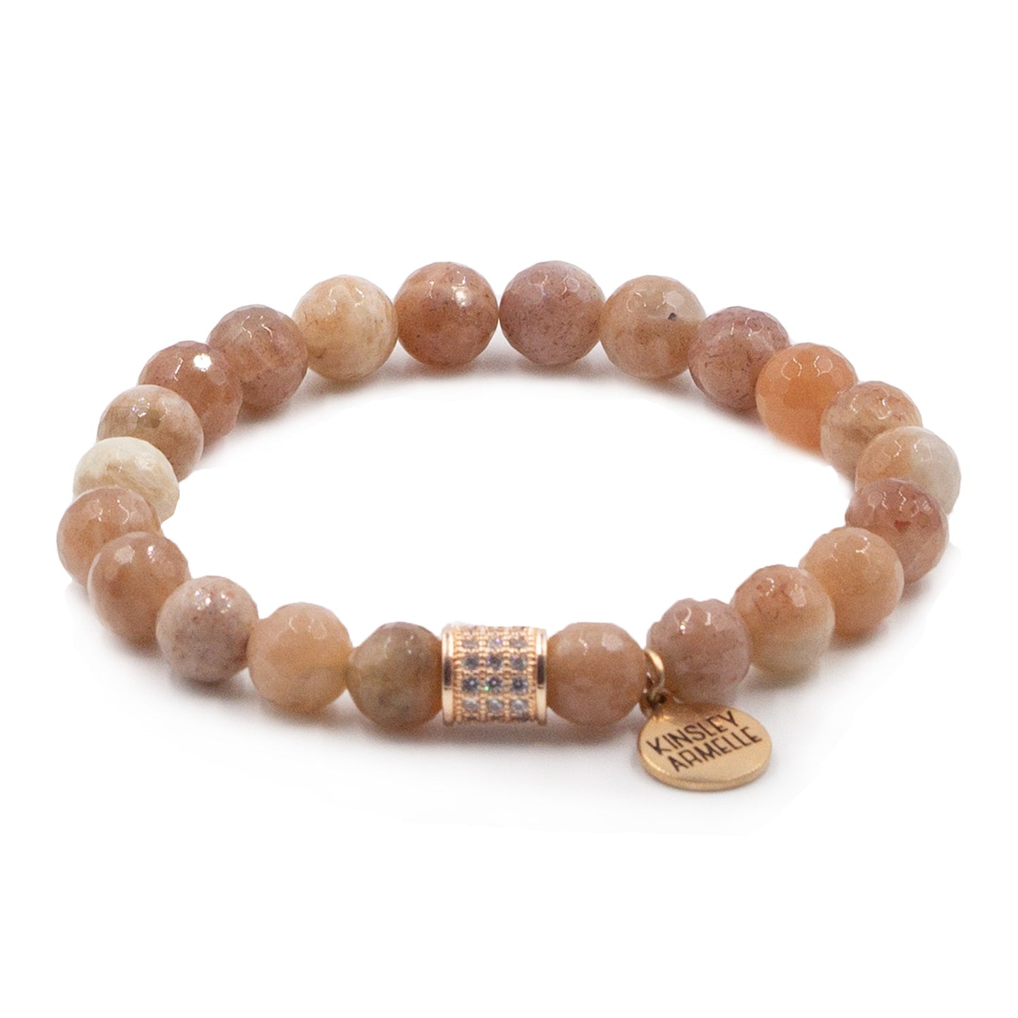 Paved Collection - Rose Gold Old Rose Bracelet 8mm