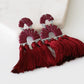 Pavlova Collection - Silver Maroon Earrings