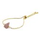 Percy Collection - Raw Strawberry Quartz Stone Bracelet