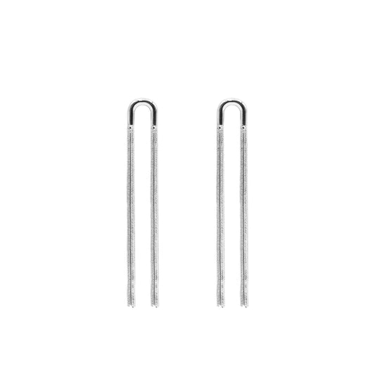 Poppy Collection - Silver Earrings