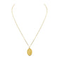 Raisa Collection - July Oval Birth Flower Necklace