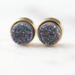 Regal Collection - Elara Cosmic Quartz Stud Earrings