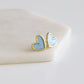 Rosalie Collection - Azure Heart Earrings