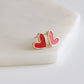 Rosalie Collection - Cherry Heart Earrings