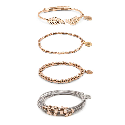 Rose Gold Lynn Bracelet Stack