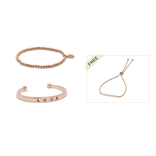 Rose Gold Nyla Bracelet Stack