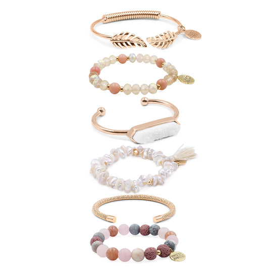 Rosedust Bracelet Stack