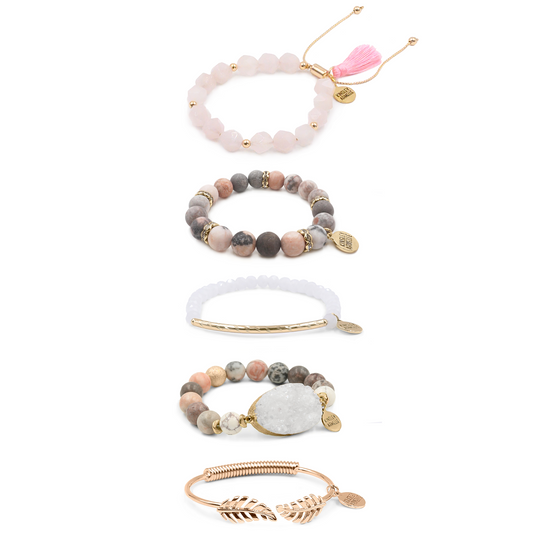 Roseheart Bracelet Stack
