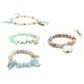 Sea Foam Bracelet Stack