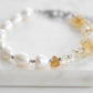 Seaside Collection - Silver Amber Bracelet