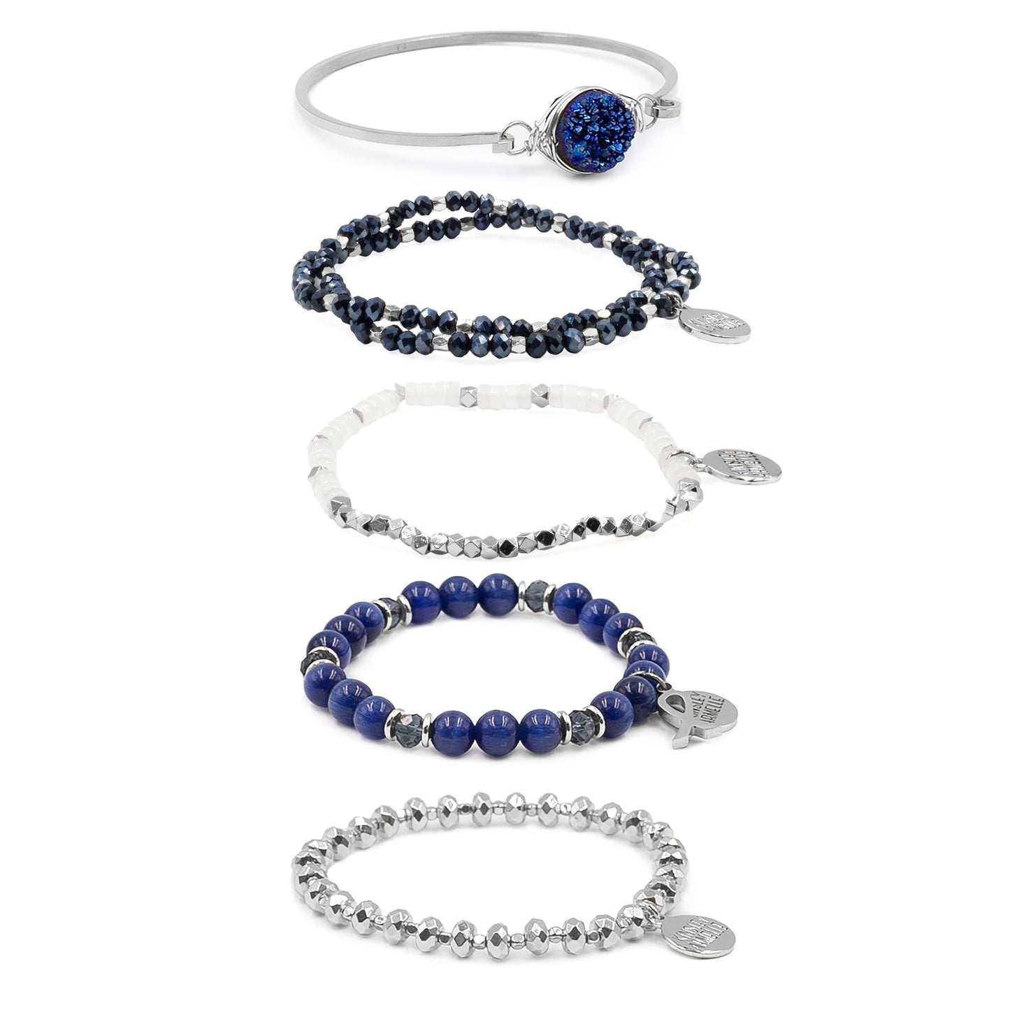 Silver Adriatic Bracelet Stack